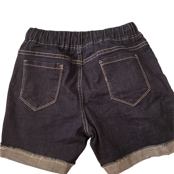 Elastic Waist Denim Shorts - Picture 2 of 3
